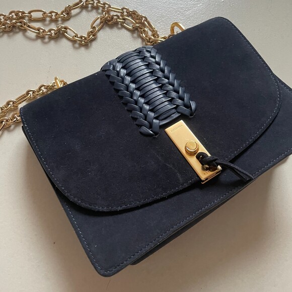 Altuzarra Braided Chain Shoulder Bag Navy - Picture 2 of 10